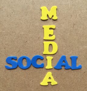 Affiliate marketing: image of social media spelled out on a board