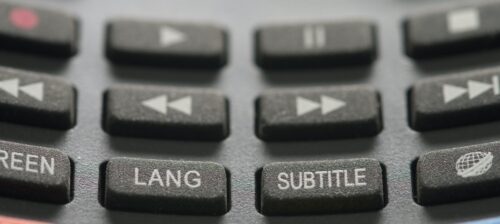 Subbing or dubbing: image of buttons on a remote