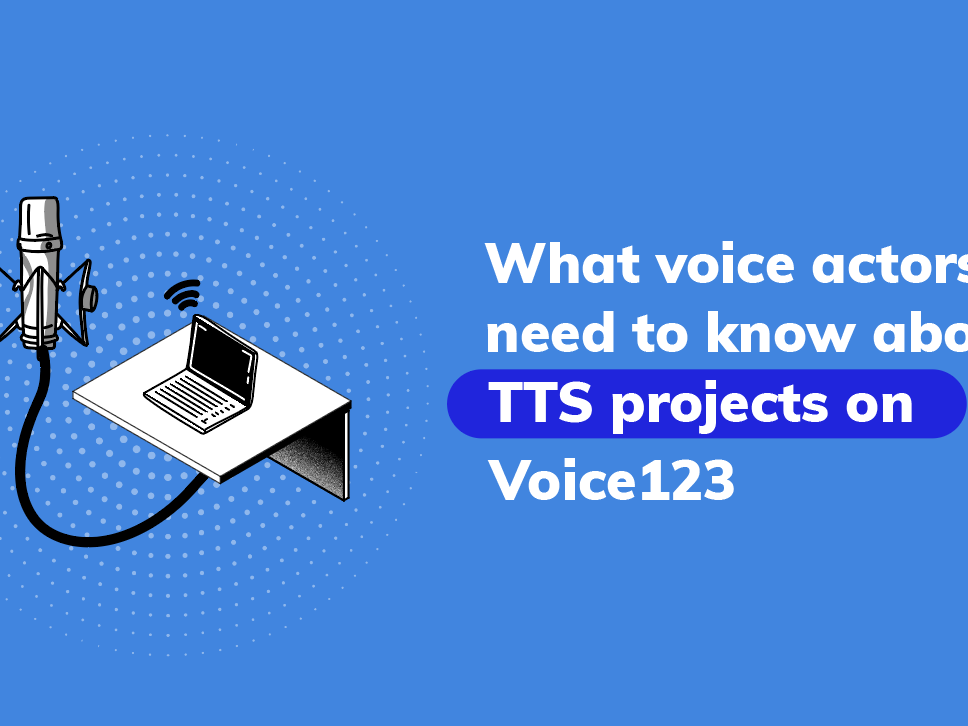 TTS projects on Voice123